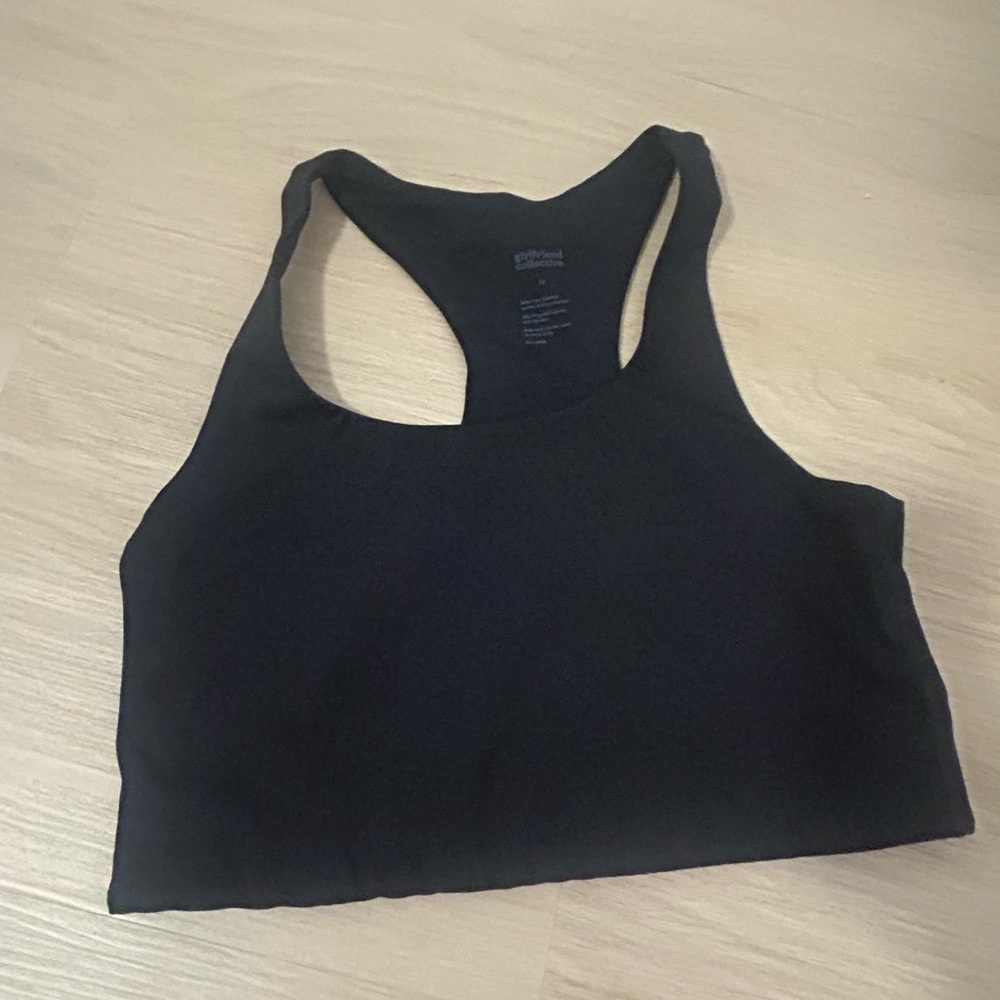 Girlfriend Collective Midnight Racerback Bra - Picture 3 of 3